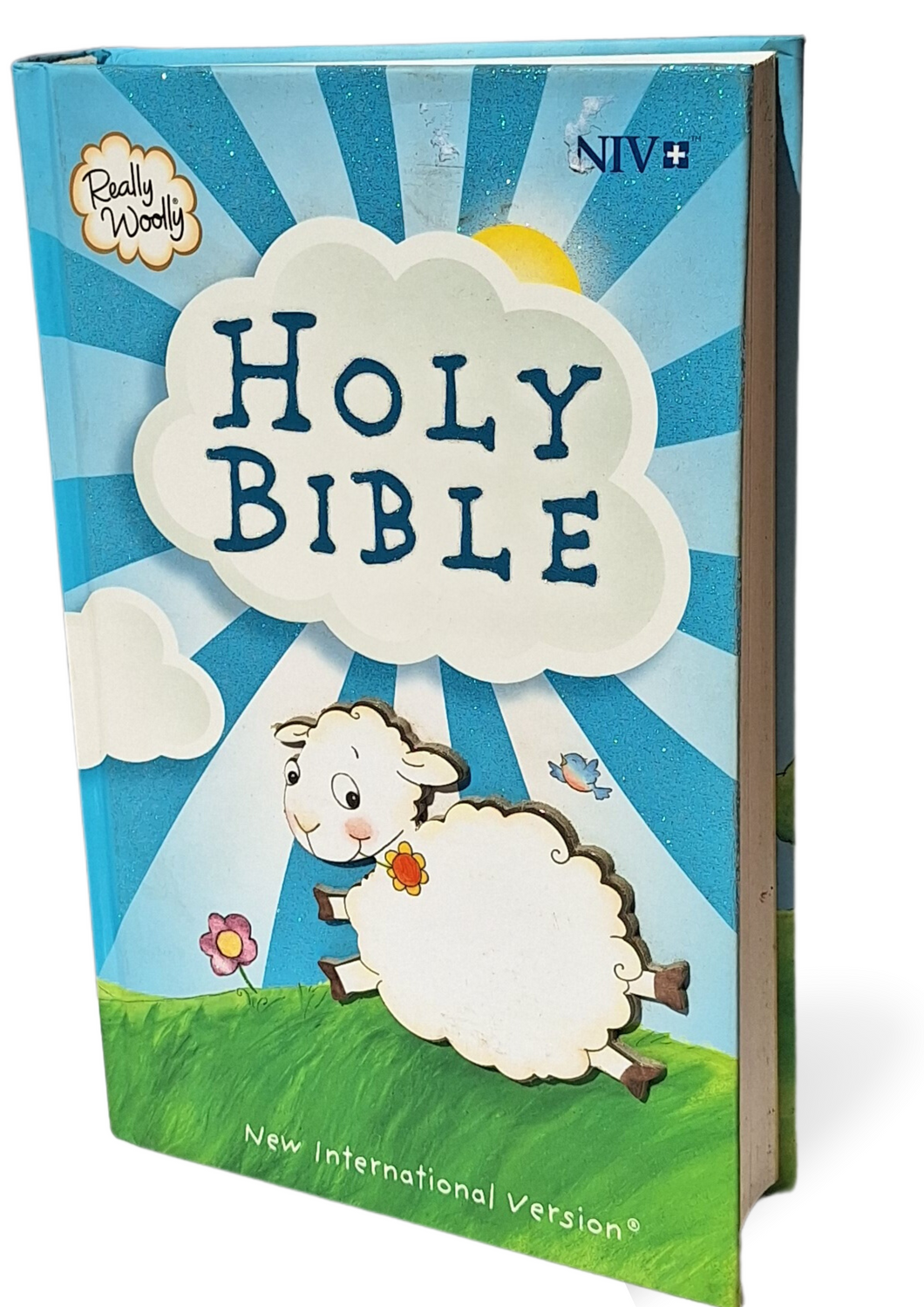 NIV, Really Woolly Bible, Hardcover, Blue: New International Version Hardcover – Import