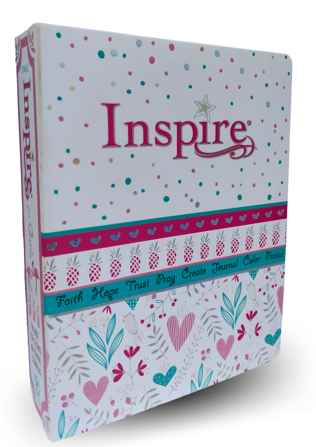 Inspire Bible for girls Paperback – Illustrated Tyndale NLT Inspire Bible for Girls Journaling and Coloring Bible for Kids
