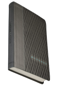 Message Slimline Edition, The: The Bible in Contemporary Language, Slimline, Charcoal Diamond Leather-Look Leather Bound