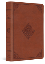 Load image into Gallery viewer, ESV Large Print Compact Bible: Esv Bible Trutone, Terracotta, Ornament Design Leather Bound – Import
