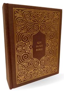 KJV, Journal the Word Reference Bible, Cloth over Board, Brown, Red Letter, Comfort Print  (English, Hardcover, Thomas Nelson)