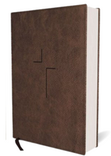 Load image into Gallery viewer, The Jesus Bible: New International Version, Brown, Leather soft: Sixty-Six Books. One Story. All About One Name. Imitation Leather
