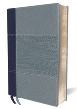 Load image into Gallery viewer, NIV Study Bible: New International Version, Navy / Blue Leather soft, Personal Size, Red Letter, Comfort Print (NIV Study Bible, Fully Revised Edition)

