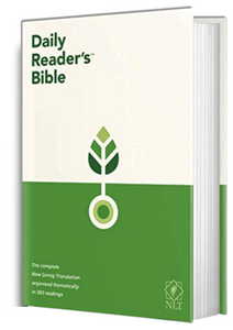 NLT Daily Reader's Bible (Red Letter, Hardcover): New Living Translation Hardcover