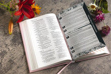 Load image into Gallery viewer, The Busy Mom's Bible: Niv, Pink, Red Letter, Comfort Print: Daily Inspiration Even If You Only Have One Minute . Imitation Leather
