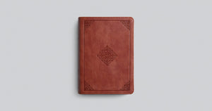 ESV Large Print Compact Bible: Esv Bible Trutone, Terracotta, Ornament Design Leather Bound – Import