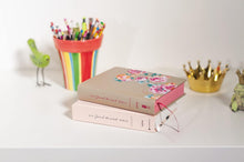 Load image into Gallery viewer, NIV, Journal the Word Bible for Teen Girls, Leathersoft over Board, Gold/Floral, Red Letter: Includes Over 450 Journaling Prompts! Hardcover
