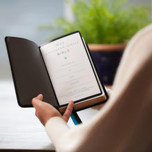 Load image into Gallery viewer, Holy Bible: King James Version, Black, Genuine Leather, Compact, Comfort Print
