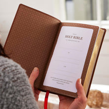 Load image into Gallery viewer, KJV Holy Bible: Ultra Thinline, Brown Leathersoft, Red Letter, Comfort Print: King James Version: King James Version, Brown, Leathersoft, Ultra .Translations Diligently Compared and Revis Imitation Leather
