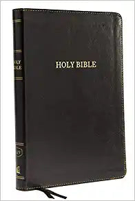 KJV, Thinline Bible, Large Print, Leathersoft, Black, Thumb Indexed, Red Letter, Comfort Print: Holy Bible, King James Version Imitation Leather – Import