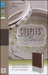 NIV Couples' Devotional Bible, Italian Duo-Tone, Chocolate/Silver