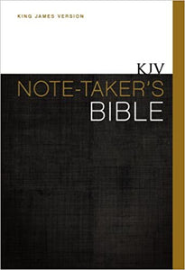 KJV, Note-Taker's Bible, Hardcover, Red Letter Edition Hardcover – Import,