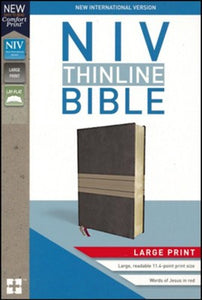 NIV Thinline Bible Large Print Leather Soft