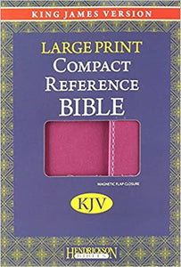 KJV Compact Reference Bible: King James Version, Berry, Imitation Leather, Large Print Compact Reference Bible W/Magnetic Flap Imitation Leather