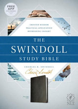 Load image into Gallery viewer, The Swindoll Study Bible NLT Imitation Leather – Import, Tyndale (Leather Like, Black)
