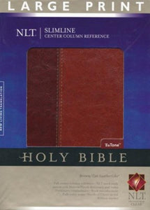 NLT Slimline Center Column Reference Bible, Large Print Imitation Leather – Large Print