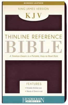 The Holy Bible: King James Version, Burgundy Bonded Leather, Thinline Reference Bible Bonded Leather