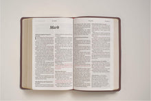 Load image into Gallery viewer, KJV Personal Size Giant Print Bible, Filament Edition, Brown Leather Bound (Red Letter, Genuine Leather, Burgundy)
