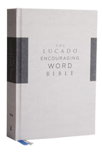 Load image into Gallery viewer, NIV, Lucado Encouraging Word Bible, Cloth over Board, Gray, Comfort Print: Holy Bible, New International Version
