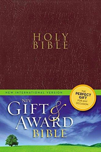 NIV, Gift and Award Bible - Burgundy, Red Letter Edition