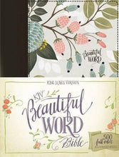 Load image into Gallery viewer, KJV, Beautiful Word Bible, Cloth over Board, Multi-color Floral, Red Letter Edition: 500 Full-Color Illustrated Verses Hardcover
