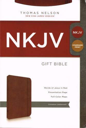 NKJV Gift Bible-Cinnamon LeatherSoft