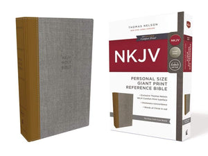 NKJV, Reference Bible, Personal Size Giant Print, Cloth over Board