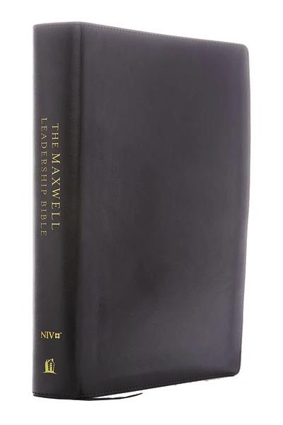 NIV, Maxwell Leadership Bible, Premium Bonded Leather, Burgundy, Comfort Print: Holy Bible, New International Version