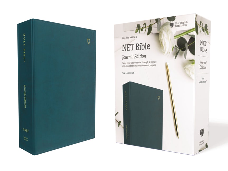 NET Bible, Journal Edition, Leather soft, Teal, Comfort Print
