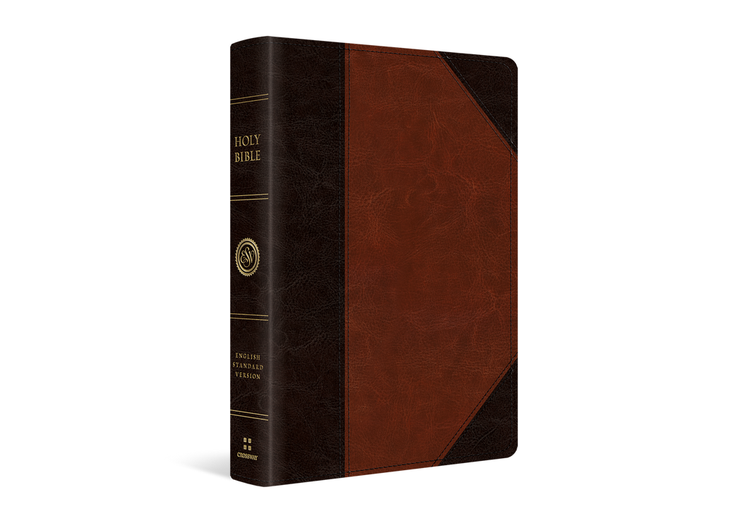 ESV Large Print Wide Margin Bible (TruTone, Brown/Cordovan, Portfolio Design)