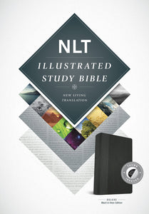 Illustrated Study Bible NLT, (LeatherLike, Black/Onyx, Indexed)