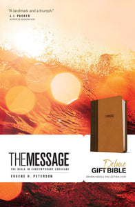 The Message Deluxe Gift Bible - Brown and Tan
