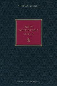 NKJV, Minister's Bible, Leathersoft, Black, Red Letter, Comfort Print: Holy Bible, New King James Version Imitation Leather (red letter edition)